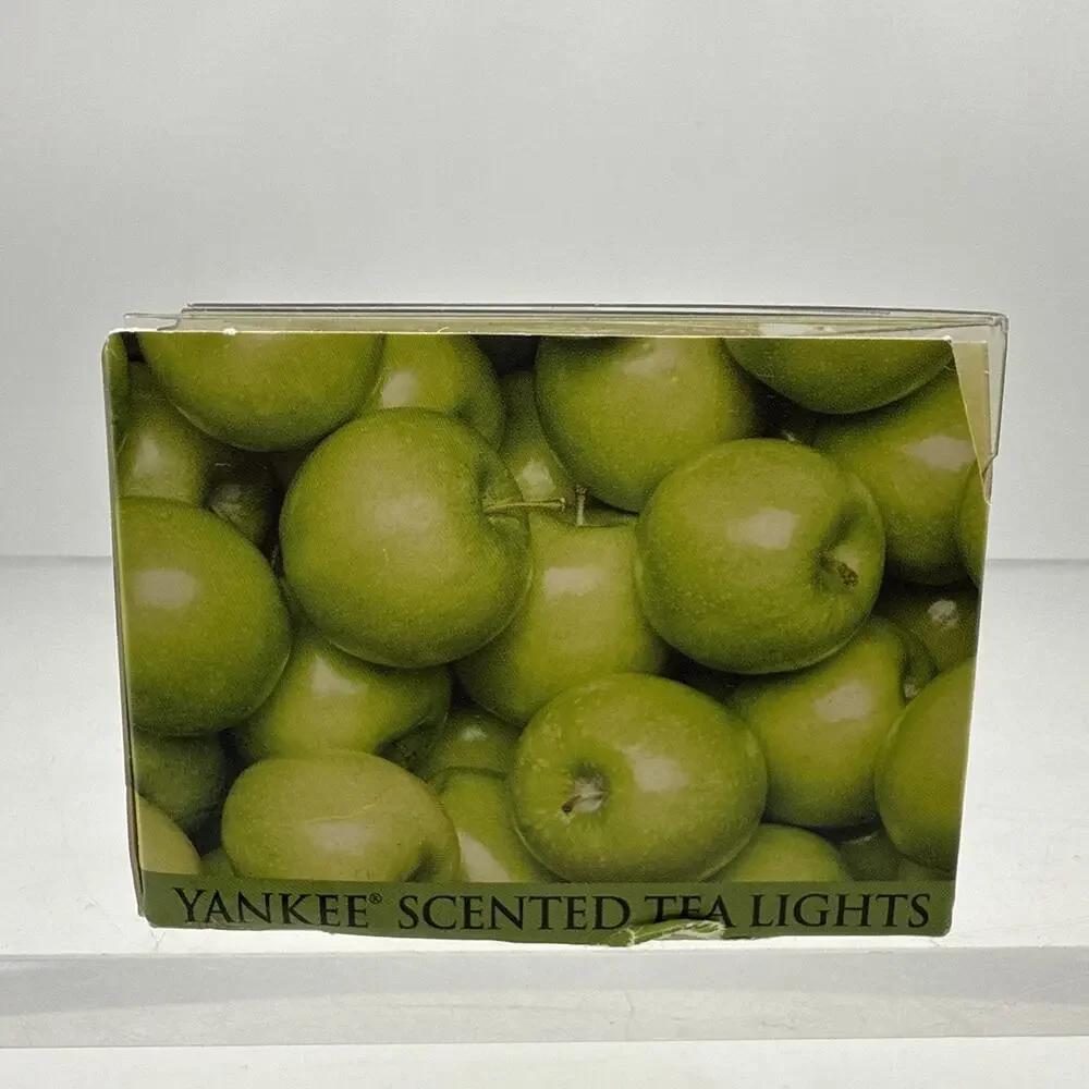 Yankee Candle Granny Smith Apple Box of Scented Tealights (12 in Box) NOS